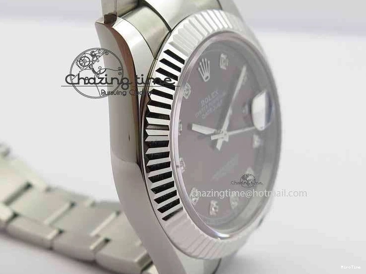 MiroTime 0505 Packable DateJust II 41mm SS BP Maker Best Edition Gray Dial Diam On SS Bracelet SA 3729